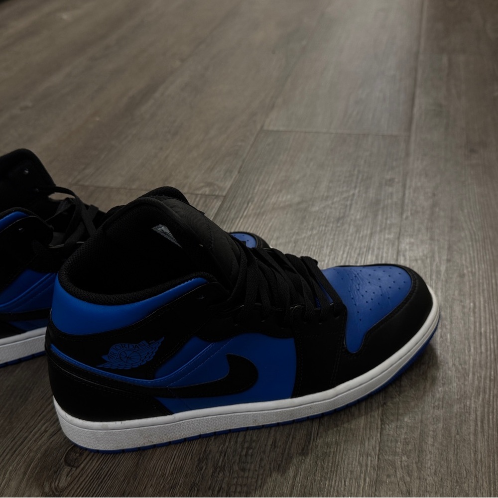 Jordan Black and Blue Sneakers